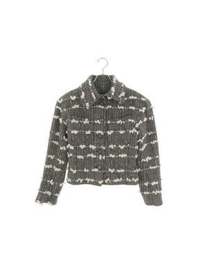 Chanel Ribbon Decoration Tweed Jacket 36